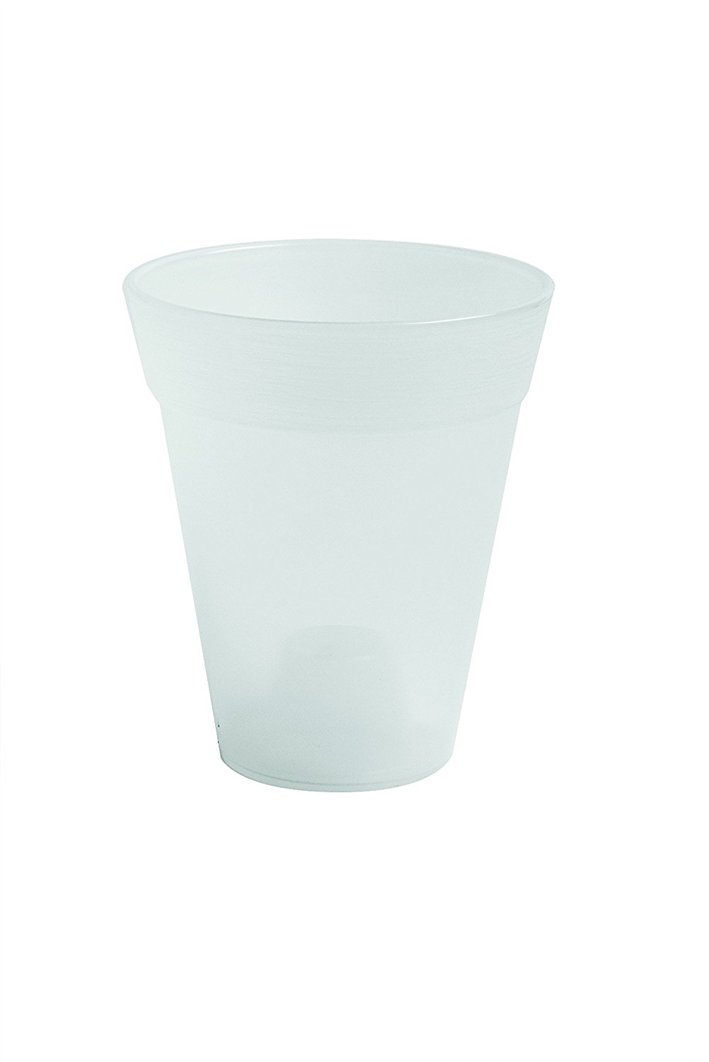 VASO PER ORCHIDEE CON FONDO RIALZATO BIANCO DIAMETRO CM 13 - Zambonin  Agricoltura